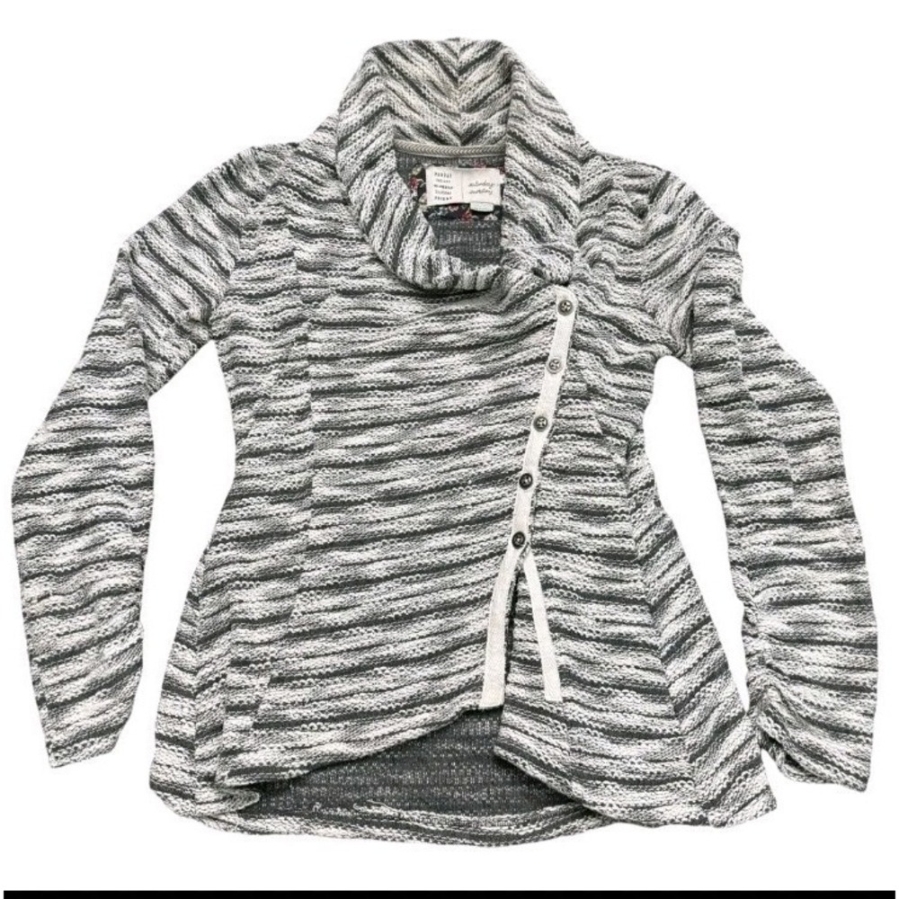 Anthropologie Saturday‎ Sunday sidewinder Sweater button jacket size Med